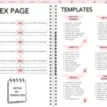 An example of a digital journal and trackers.