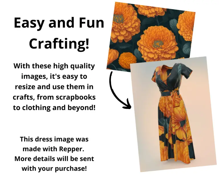 An example of using an image and putting it onto a 3D dress mockup